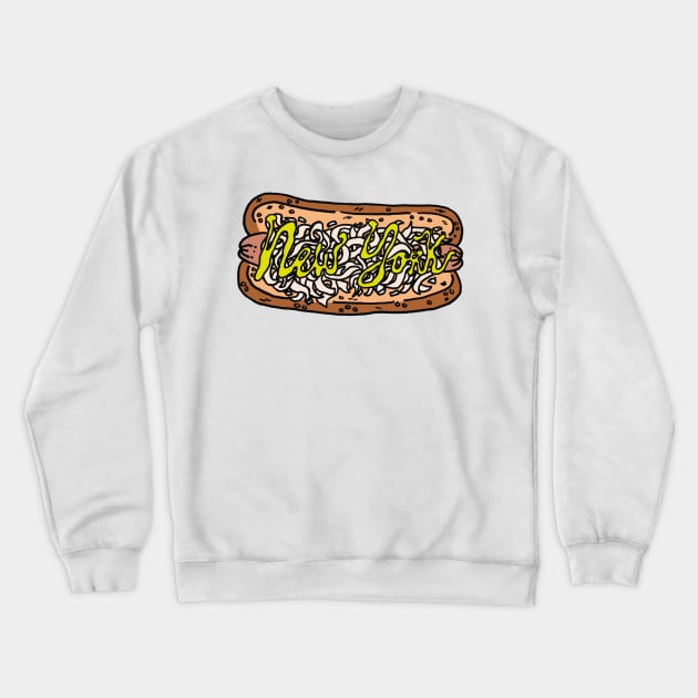 New York Dog Crewneck Sweatshirt by Colonel JD McShiteBurger